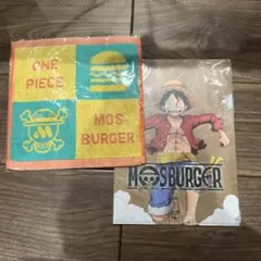 モスバーガー ワンピース コラボ A4クリアファイル ハンドタオル
