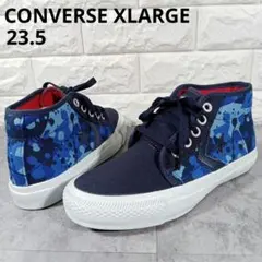 新品タグ✨️CONVERSE XLARGE コラボ ブルー カモフラ柄　23.5のサムネイル