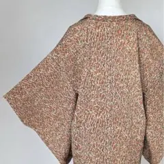 【アンティーク】長羽織 抽象画 着物ジャケット 和洋折衷 和モダン シルク