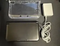 Nintendo 3DS LL 本体 ブラック クリアケース付