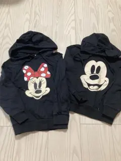 ☆ミッキー☆ミニー☆トレーナー☆フード付き☆長袖☆110cm☆120cm☆2枚☆