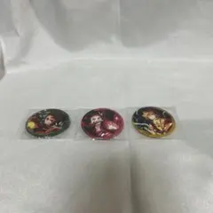 鬼滅の刃 全集中展 限定缶バッジ3個セット 【竈門炭治郎、竈門禰豆子、我妻善逸】