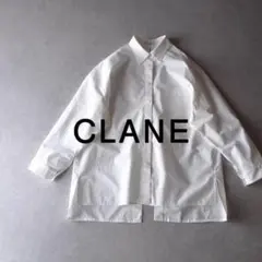 美品 CLANE 2,6万円 バックスリットシャツ ブラウス ホワイト クラネのサムネイル