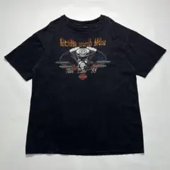 90s ハーレー USA製 ビンテージTシャツ XL 黒 フレイム ＊.8413