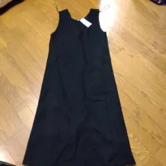 ユニクロ　ブラッシュドジャージージャンパースカート M