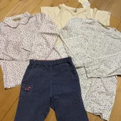 ファミリア　f dash 半ズボン　デニム　シャツ　小花柄　Tシャツ　110