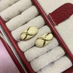 ゴールド クロスデザイン イヤリング