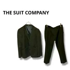 【ザスーツカンパニー】ジャケット　セットアップ　スリム　ダークグレー　Y4
