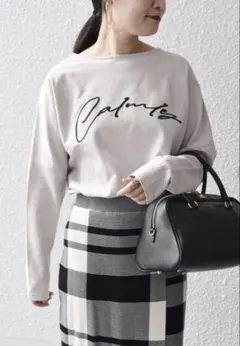 *チェーンエンブロイダリー ドルマンスリーブ ロンTEE◇