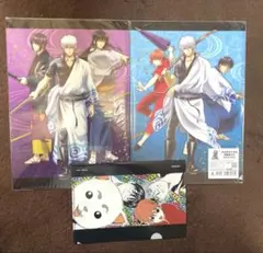 銀魂 THE FINALクリアファイル2枚、下敷き1枚映画特典ポストカード