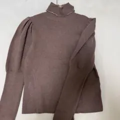 Cristal Embellished Turtleneck Knit Top - メルカリ