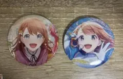 グリッター缶バッジ 花里みのり 2個セット