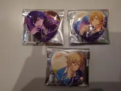 あんスタ ホワイトデー ハート型缶バッジ 中国 朔間零 羽風薫 3点セット