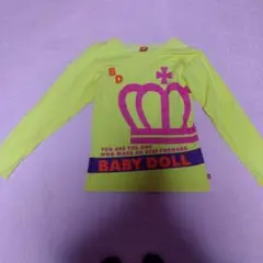 BABY DOLL 蛍光イエロー 長袖カットソー S