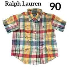 ラルフローレン　チェックシャツ　90
