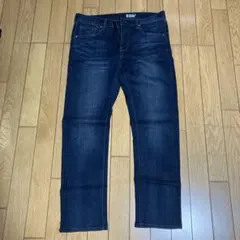 UNIQLO ミラクルエアー ジーンズ スリムフィットデニム ダークブルー