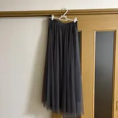 コカグレー チュール ロングスカート