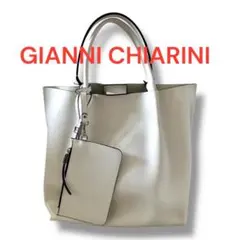 GIANNI CHIARINI レザートートバッグ ホワイトのサムネイル