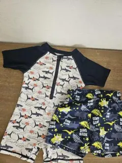 Scamp Camp ベビー水着 90cm 男の子 サメ 恐竜