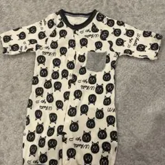 猫顔プリント ツーウェイ・ドレスオール