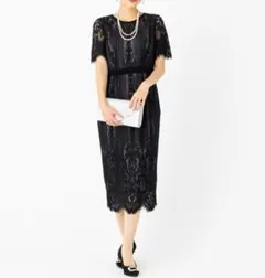 クック様専用【美品】AIMER エメ　パネルレースタイトドレス　オケージョンのサムネイル