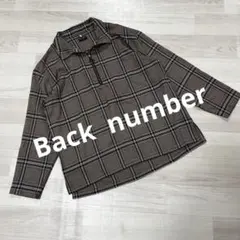 BACK NUMBER チェック柄 長袖シャツ L