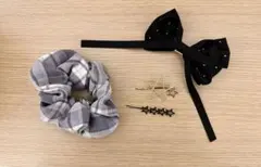 シュシュ、バレッタ、ヘアピンセット