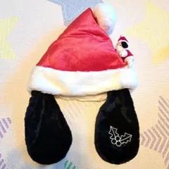 スヌーピー サンタ帽子 耳付きファンキャップ　クリスマス　ぬいぐるみ　マスコット