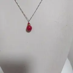 新入荷、高品質天然石ルビー 10ミリ1個のネックレス