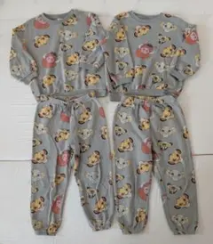 H&M　ライオンキング　セットアップ　長袖　長ズボン　双子　ディズニー