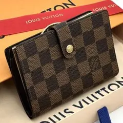 新型 極美品】ヴィトン ダミエ ヴィエノワ がま口 二つ折り財布
