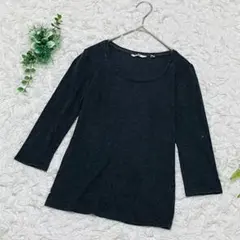 【ユニクロ】✨プレミアムコットンクルーネックT✨ ストレッチ 黒 S