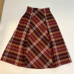 【美品】スナイデル ロービングチェックロングスカート ロング