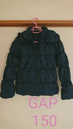 訳アリ新品☆GAP Kids☆ドット柄中綿ジャンパー☆150XL