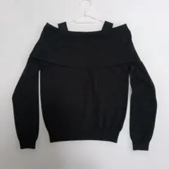 【新品】2wayオフショルダー タートル ニット セーター プルオーバー長袖 M