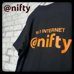 最終！【希少】@nifty ニフティ Tシャツ 企業T 両面プリント