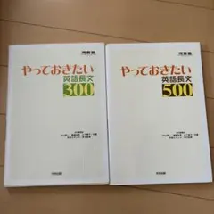 やっておきたい英語長文300 500 2冊セット 河合出版