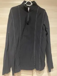 SON OF THE CHEESE ハーフジップ カットソー ブラックのサムネイル
