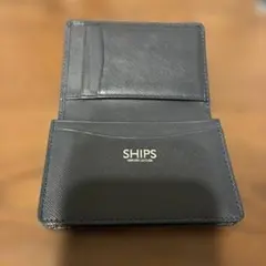 SHIPS カードケース 名刺入れ グレー