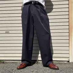 DOCKERS D3 2タック ワイド チノスラックス 紺 34×30