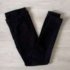 無印良品 スキニーパンツ スーパーストレッチデニム ブラック デニムパンツのサムネイル