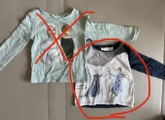 H&M ディズニーアナと雪の女王Tシャツ 青色