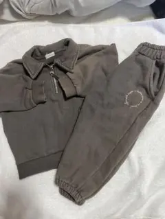 kokokids ネイビー　xs セットアップ　韓国服トレーナー・パンツセット