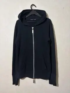 BACKBONE ロゴ刺繍 ダブルジップパーカー 黒 M 日本製のサムネイル