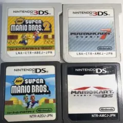 スーパーマリオブラザーズ2 マリオカート7 スーパーマリオブラザーズ 4本セット