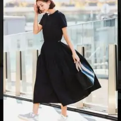 B:MING by BEAMS カット× 布帛 異素材ドッキング ワンピース