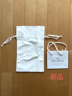 DECORTÉ コスメデコルテ　ノベルティ巾着袋 & ミニショップ袋 セットのサムネイル