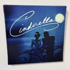 ディズニー プリンセス シンデレラ アートパネル 壁掛け インテリア ブルー