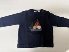 familiar ファミリア ネイビー 長袖Tシャツ 80cm