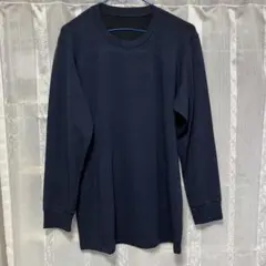 ヒートテックエクストラウォームクルーネックT（極暖・9分袖）L ブルー